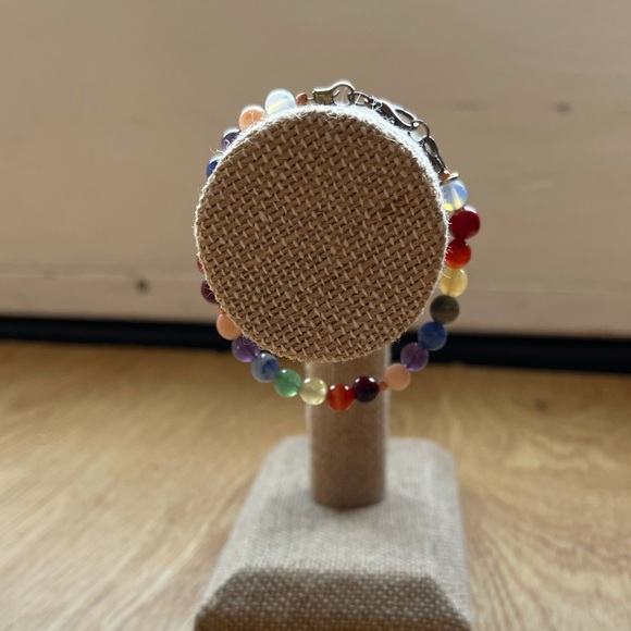 Chakra Bracelet with natural stones Reiki infused - Picture 6 of 12